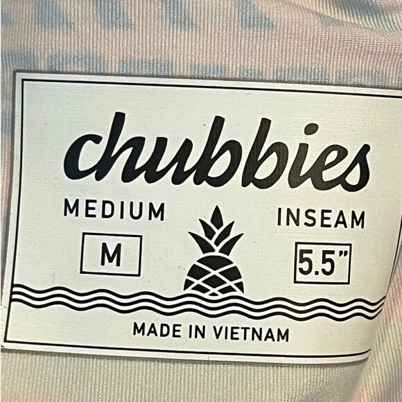 Chubbies Mens M Gray Swim Trunks Quick Dry Elastic Waist Mesh Liner Board Shorts - Picture 3 of 10